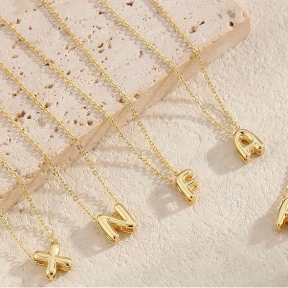 ⭐️FINAL PRICE Gold Plated Initial Pendant Necklace